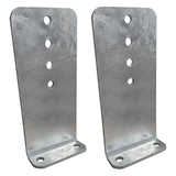 12" Galvanized L-Type Boat Trailer Bunk Bracket, Heavy Duty