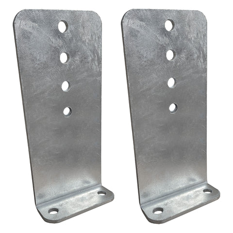 12" Galvanized L-Type Boat Trailer Bunk Bracket, Heavy Duty