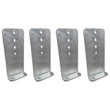 12" Galvanized L-Type Boat Trailer Bunk Bracket, Heavy Duty