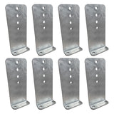 12" Galvanized L-Type Boat Trailer Bunk Bracket, Heavy Duty