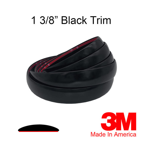 1-3/8'' Black Automotive Trim Molding
