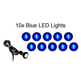 Blue 1" LED Clearance Marker Trailer Marker Signal Light - Automotive Authority