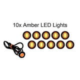 Amber 3/4" LED Clearance Marker Trailer Marker Signal Light - Yellow - Automotive Authority