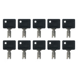 Ignition Key for Forklift Caterpillar Crown Clark Yale Hyster Gradall Gehl Komatsu - 107151-002, 166, 6T-2663, 1430, KM31166P, 7738-4578, 91033317, A214062, 51335040, 186304, 090-32025, 090-32026