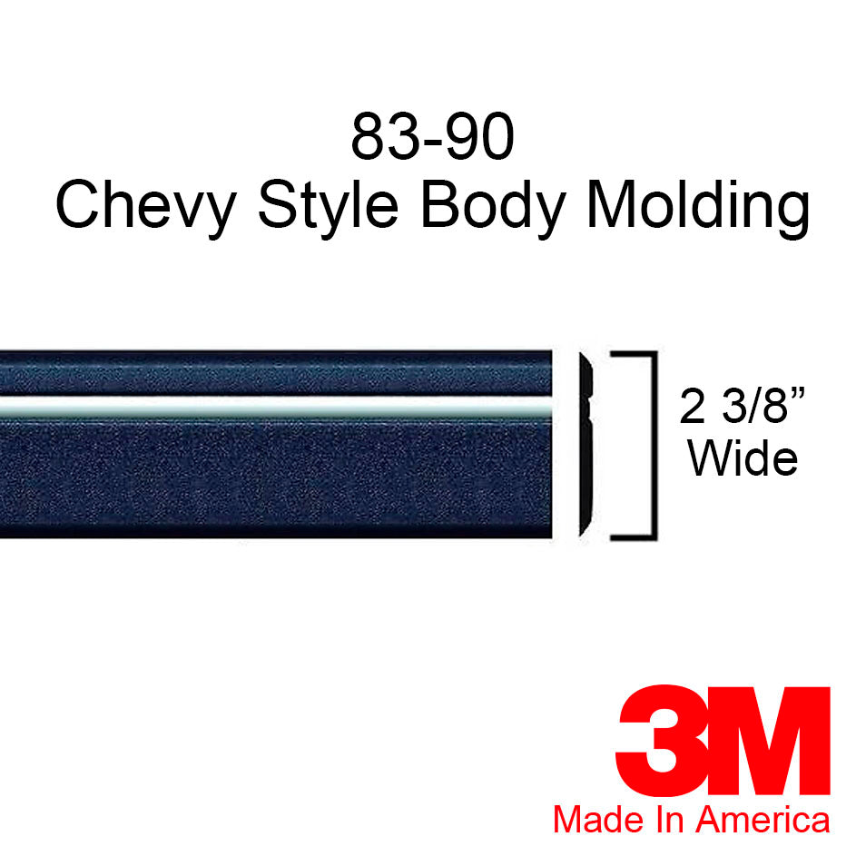 19831990 Chevy S10 & Blazer Side Body Trim Molding Kit 2 3/8" Wide