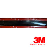 Moldura lateral para carrocería Ford 1997-1998, cromada/negra, 2,5" de ancho