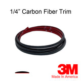 1/4" Black Carbon Fiber Trim Molding - Automotive Authority