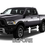 2009-2017 Dodge Ram Chrome Side Door Rocker Panel Trim Molding - Automotive Authority