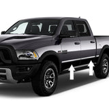 2009-2017 Dodge Ram Chrome Side Door Rocker Panel Trim Molding - Automotive Authority