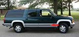 1988-1998 Chevy Silverado and Pickup Trucks Chrome/Black Side Body Trim Molding - Automotive Authority