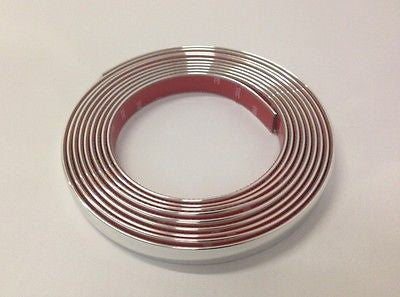 MWMotoring Chrome Roof Top Trim Drip Molding Covers – 2-Piece Set For Dodge