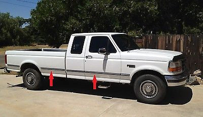 Trim Gard Black & Chrome Factory Molding – 26" Strips (2 Pack) For Ford Trucks 1992-1996