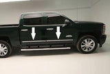 2014-2015 Chevy Silverado Chrome Side Door Trim Rocker Panel Molding - Automotive Authority