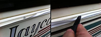 thumbnail image 2 of 75 Ft White RV Marine Vinyl Screw Cover – 5/8" Flat Insert Trim, Flexible, Made In USA 2 of 2