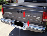 1997-2004 Dodge Dakota Chrome Tailgate Trim Molding - Automotive Authority