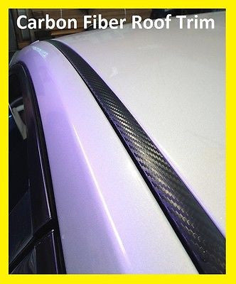 2014-2017 Toyota Corolla Black Carbon Fiber Roof Top Trim Molding - Automotive Authority