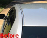 2008-2012 Honda Accord Black Carbon Fiber Roof Top Trim Molding Kit - 4 Door - Automotive Authority