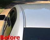 2005-2012 Acura RL Black Carbon Fiber Roof Top Trim Molding Kit - Automotive Authority