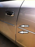 Chrome Door Edge Guard - 4 Pack of 8" Trim - No Door Dings - Automotive Authority