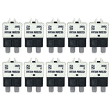 Manual Reset ATC/ATO Circuit Breaker Fuse 5A-30A for Automotive Marine Boat Car Truck RV Audio Battery Protection | Low Profile