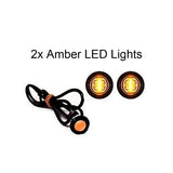 Amber 1" LED Clearance Marker Trailer Marker Signal Light - Yellow - Automotive Authority
