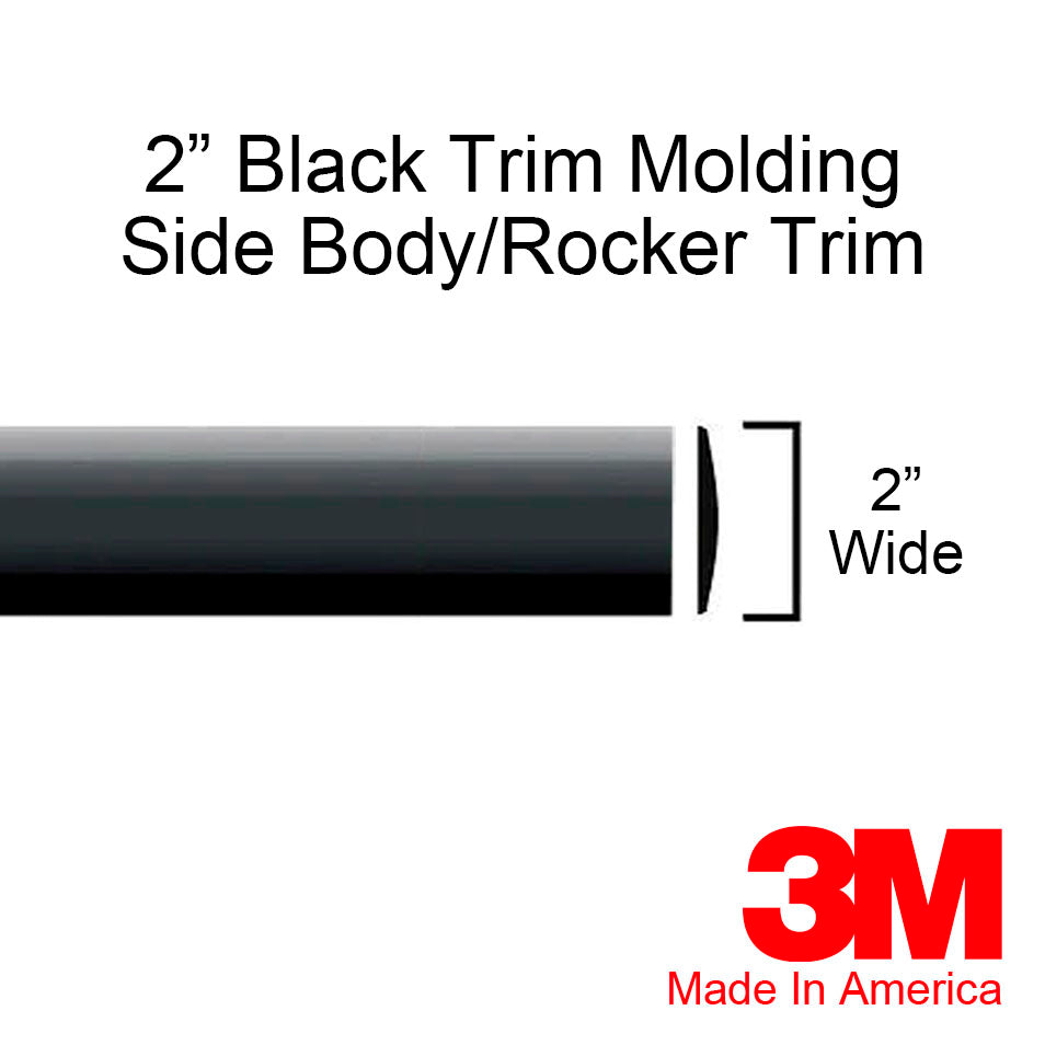 2'' Black Trim Molding - 2 inch – Automotive Authority