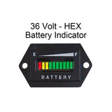 36 Volt Golf Cart Club Car EZGO Yamaha Battery Status Meter Indicator 36V - HEX - Automotive Authority