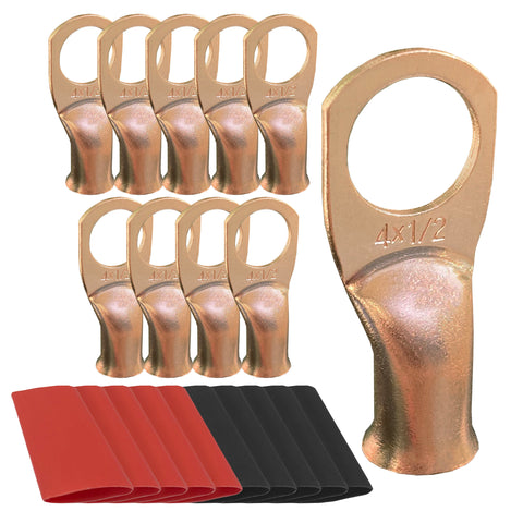 Battery Lugs, Copper Wire Lugs, Heavy Duty Battery Cable Ends, Tubular ...