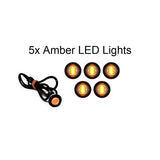 Amber 3/4" LED Clearance Marker Trailer Marker Signal Light - Yellow - Automotive Authority