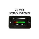 72 Volt / 72V Polaris GEM Electric Vehicle Battery Meter Gauge Charger Indicator - Automotive Authority