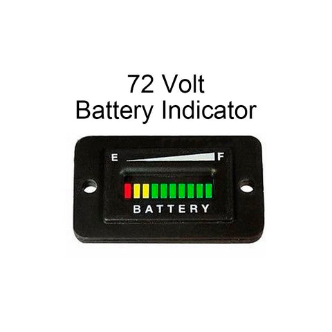 72 Volt / 72V Polaris GEM Electric Vehicle Battery Meter Gauge Charger Indicator - Automotive Authority