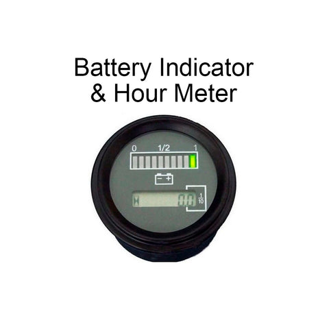 72 Volt / 72V Polaris GEM Electric Vehicle Battery Meter Gauge w/ Hour Meter - Automotive Authority