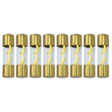 AGU Fuse 10A-100A Gold Glass Inline for Car Auto Audio Stereo Amplifier Protection