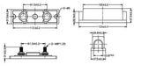 Porte-fusible ANL 30-600A Fusibles boulonnés en ligne Calibre 0/2/4 AWG 