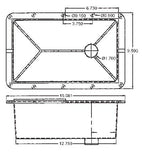 Battery Box with Top & Bottom Vent - RV Camper Boat