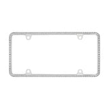 CHROME CRYSTAL LICENSE PLATE FRAME - Automotive Authority