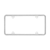 CHROME CRYSTAL LICENSE PLATE FRAME - Automotive Authority