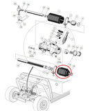 Club Car Steering Bellow Dust Seal, Short Driver Side # 101880001 - Automotive Authority