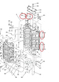 Cylinder Anode - Zinc - For Yamaha F9.9-F350 Part # 6E5-11325-00-00