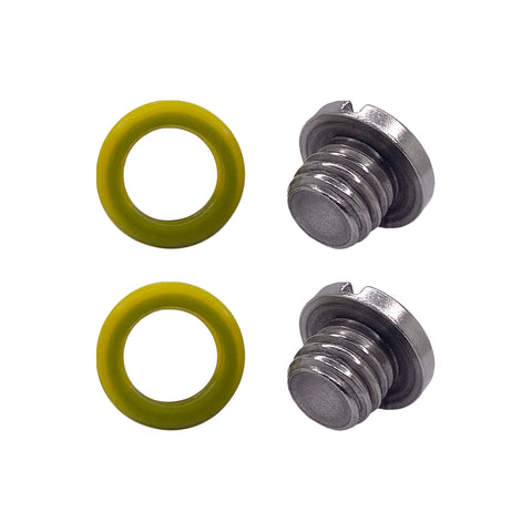 2 Pack - Drain Screw Kit for Mercury Marine MerCruiser Quicksilver Gear Case 10-79953Q04, 18-2244