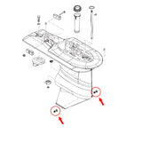 2 Pack - Drain Screw Kit for Mercury Marine MerCruiser Quicksilver Gear Case 10-79953Q04, 18-2244