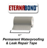 12" Gray Eternabond Roof Leak Repair Tape Patch Seal - Automotive Authority