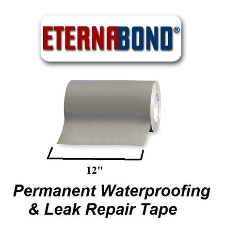 Eternabond Roof Leak Repair Tape – 2 Rolls X 20 Ft, Black, Heavy Duty Seal