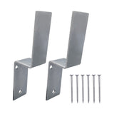 Heavy Duty 2x4 Drop Open Bar Security Door Lock Bracket Barricade Brackets with Screws fits 2x4 Boards 2 x 4 Lumber