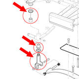 King Pin Assembly Kit For Club Car DS Carryall 1981-Up 1016386 1010121