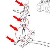 King Pin Assembly Kit For Club Car Precedent 2004-Up 103638601 102287201