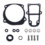Lower Unit Gearcase Seal Kit Replacement For Johnson Evinrude OMC Mallory GLM E-Tec 75, 90, 115, 150, 175, 200, 225, 250 HP - 5006373, 5000411, 439141, 18-8384, 18-2623, 396353, 396354, 0437752, 0437753, 9-74106, 87600