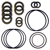 Lower Unit Gearcase Seal Kit Replacement For Johnson Evinrude OMC Mallory GLM E-Tec 75, 90, 115, 150, 175, 200, 225, 250 HP - 5006373, 5000411, 439141, 18-8384, 18-2623, 396353, 396354, 0437752, 0437753, 9-74106, 87600
