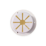 RV WHITE Electric Power Cord Large Round Cable Hatch 3.5" Cutout - Automotive Authority
