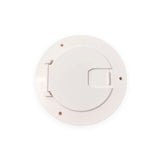 RV WHITE Electric Power Cord Large Round Cable Hatch 3.5" Cutout - Automotive Authority